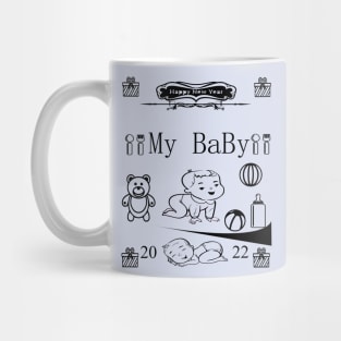 New Baby T-shirt Mug